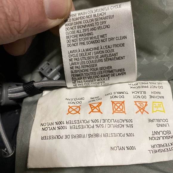 Ripzone Core Jacket Men's XL Beige Plaid Fleece Lined Full Zip Nylon Long Sleeve - Picture 5 of 16